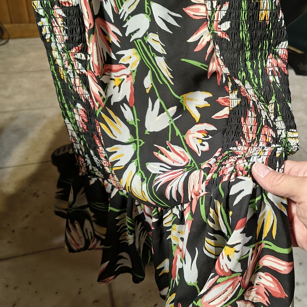 Likely Black Floral Mini Dress - Picture 3 of 14